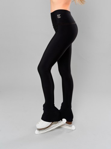 Thuono figure skating base leggins Black & black mesh small T 